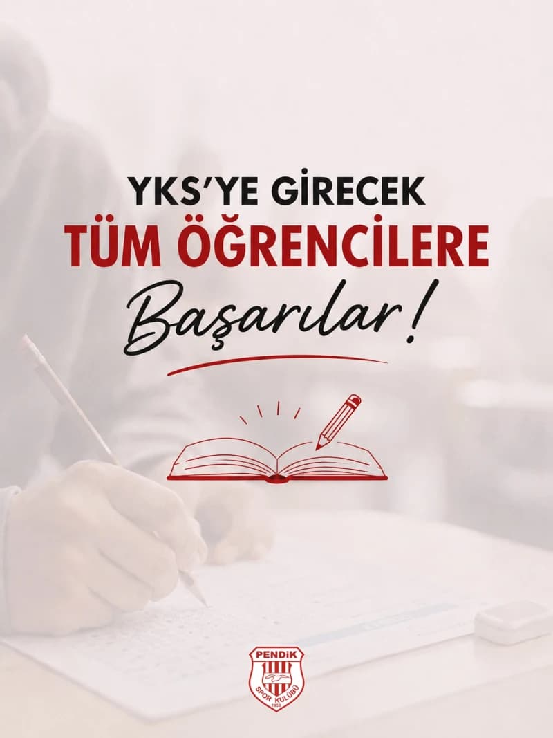 YKS’ye girecek tüm öğrencilerimize başarılar dileriz.