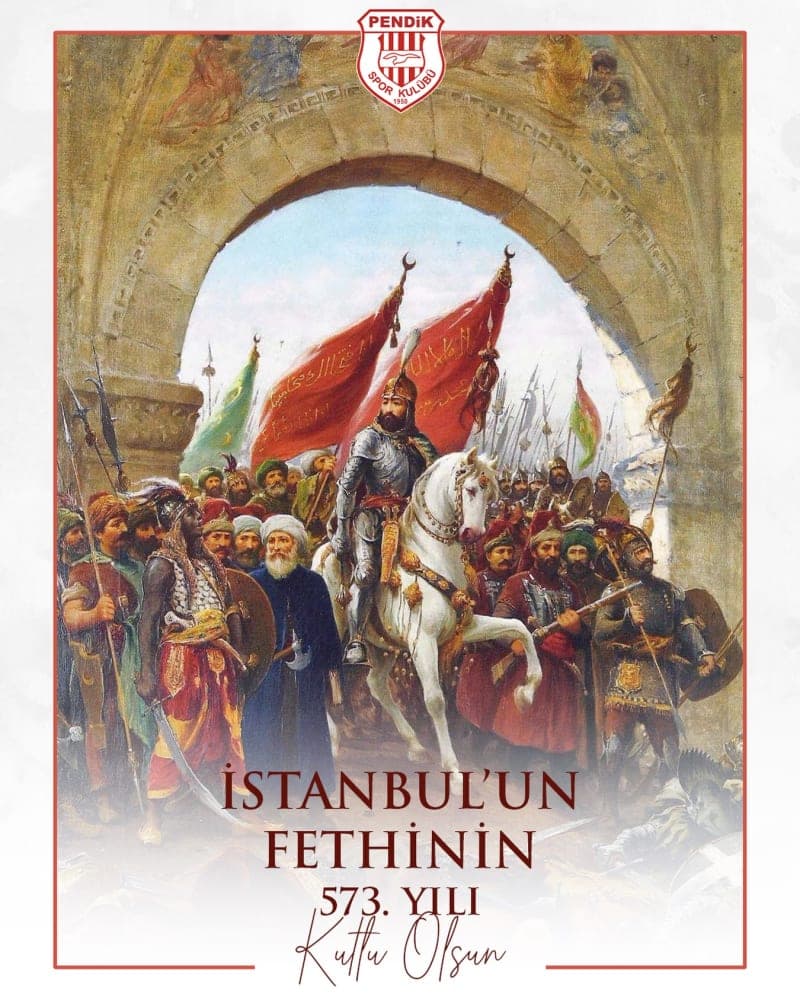 Tarihin akışını değiştiren eşsiz şehrimiz İstanbul’un fethinin 573. yıl dönümü kutlu olsun